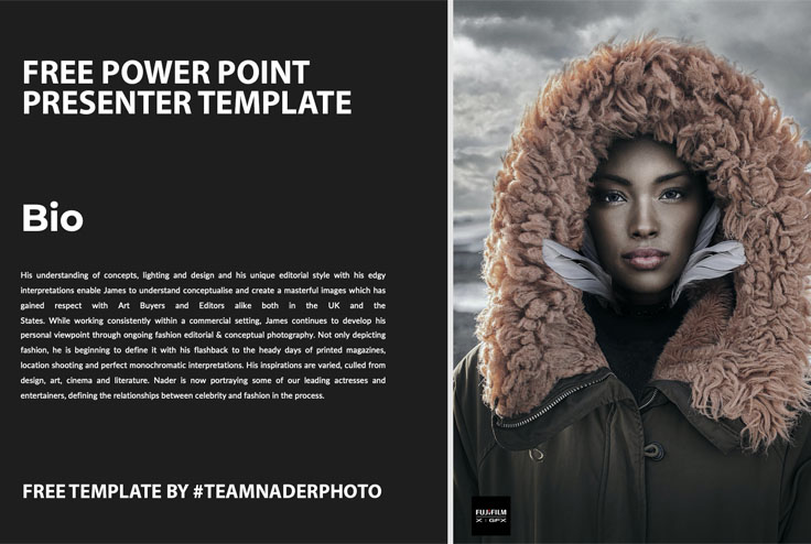 fashion photographers power point presentation template - free