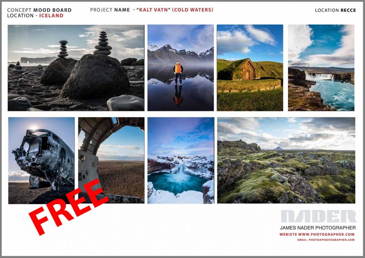 Free Photographers Mood Board Download