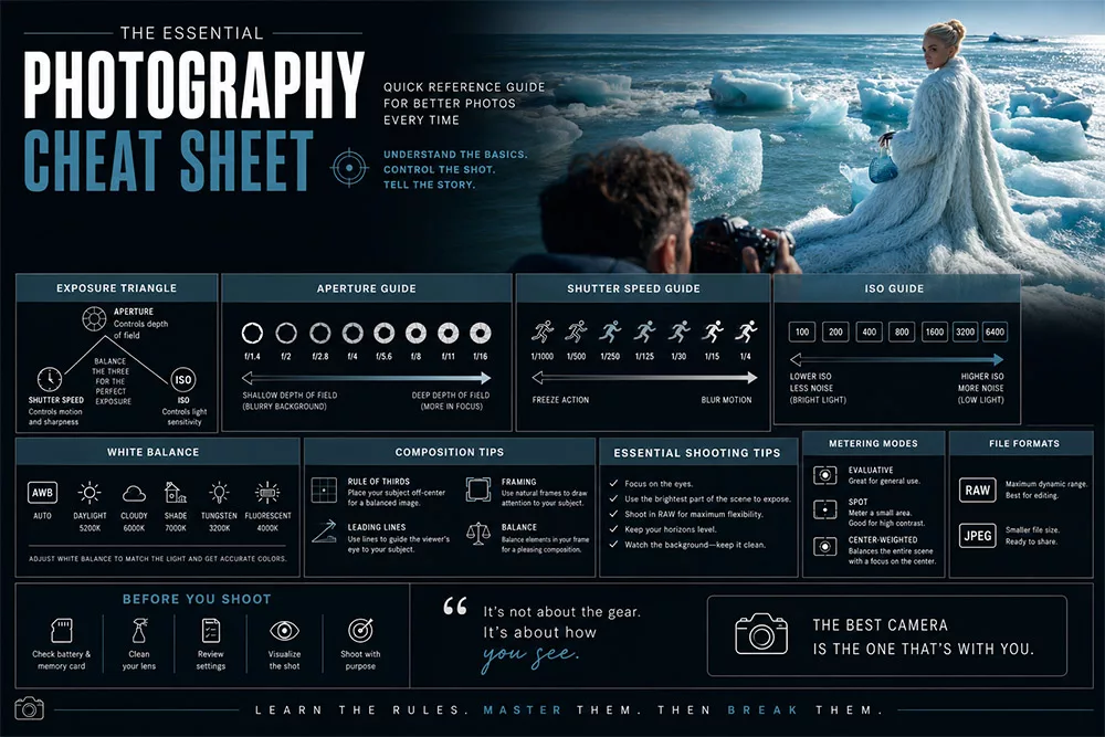 photographers cheat sheet photographers cheat sheet