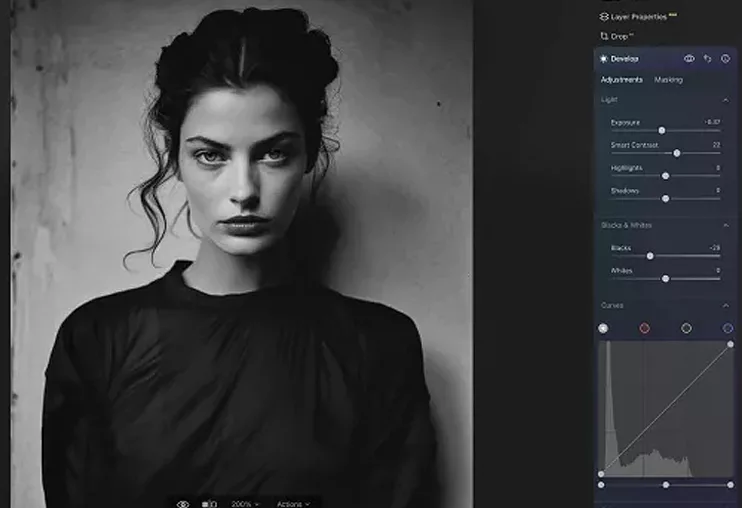Black and white portrait exploring silence in modern photography Black and white portrait exploring silence in modern photography