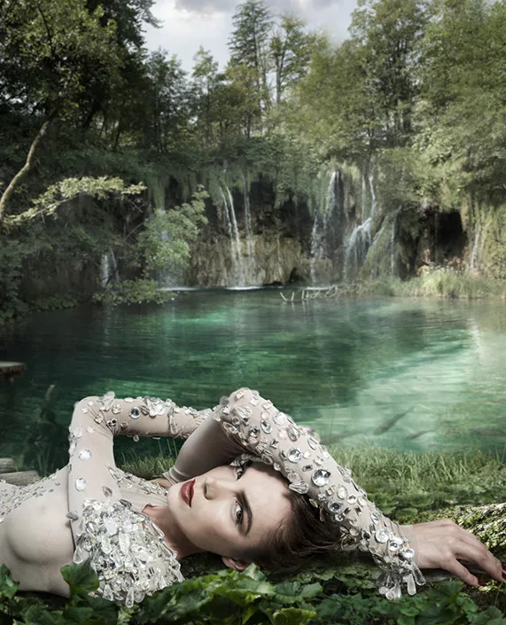Editorial fashion photoshoot in Plitvice Lakes, Croatia — photographed by James Nader. Editorial fashion photoshoot in Plitvice Lakes, Croatia — photographed by James Nader.